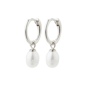 Pilgrim Berthe Pearl Hoop Earrings-brand-Moda Bella Shoes