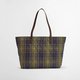 Barbour Wetherham Quilted tartan tote bag