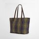 Barbour Wetherham Quilted tartan tote bag