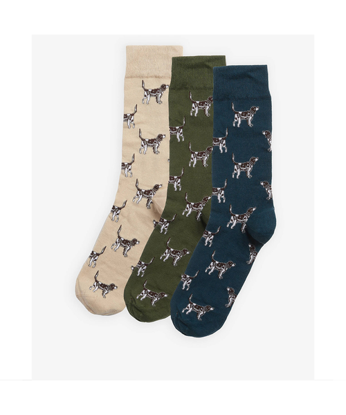Barbour Pointer Dog Sock gift box