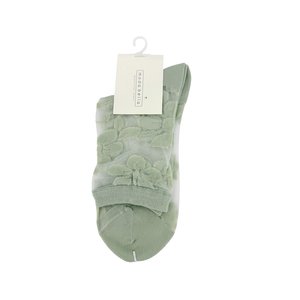Moda Bella Sheer Hibiscus sock-brand-Moda Bella Shoes