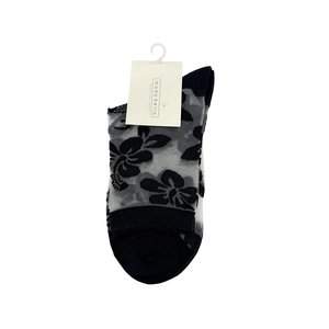 Moda Bella Sheer Hibiscus sock-brand-Moda Bella Shoes