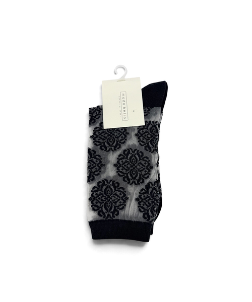 Moda Bella Sheer Bloom sock