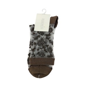 Moda Bella Sheer Floral Sock-brand-Moda Bella Shoes