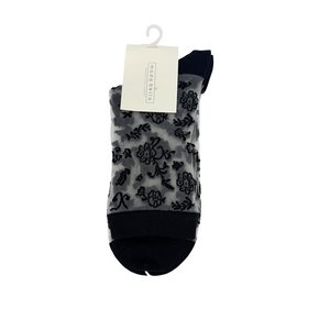 Moda Bella Sheer Floral Sock-brand-Moda Bella Shoes