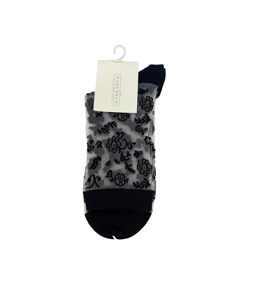 Moda Bella Sheer Floral Sock