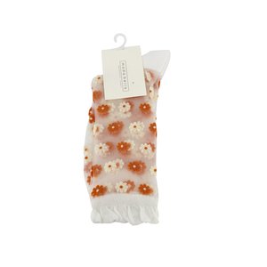Moda Bella Sheer Floral Sock-brand-Moda Bella Shoes