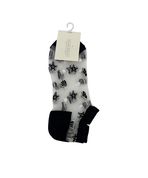 Moda Bella Sheer Sea shell Sock