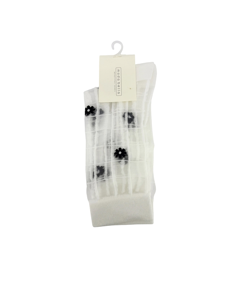 Moda Bella Daisy Check Sock
