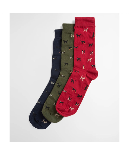 Barbour Dog Sock Giftset
