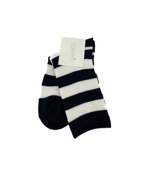 Wide stripe sock